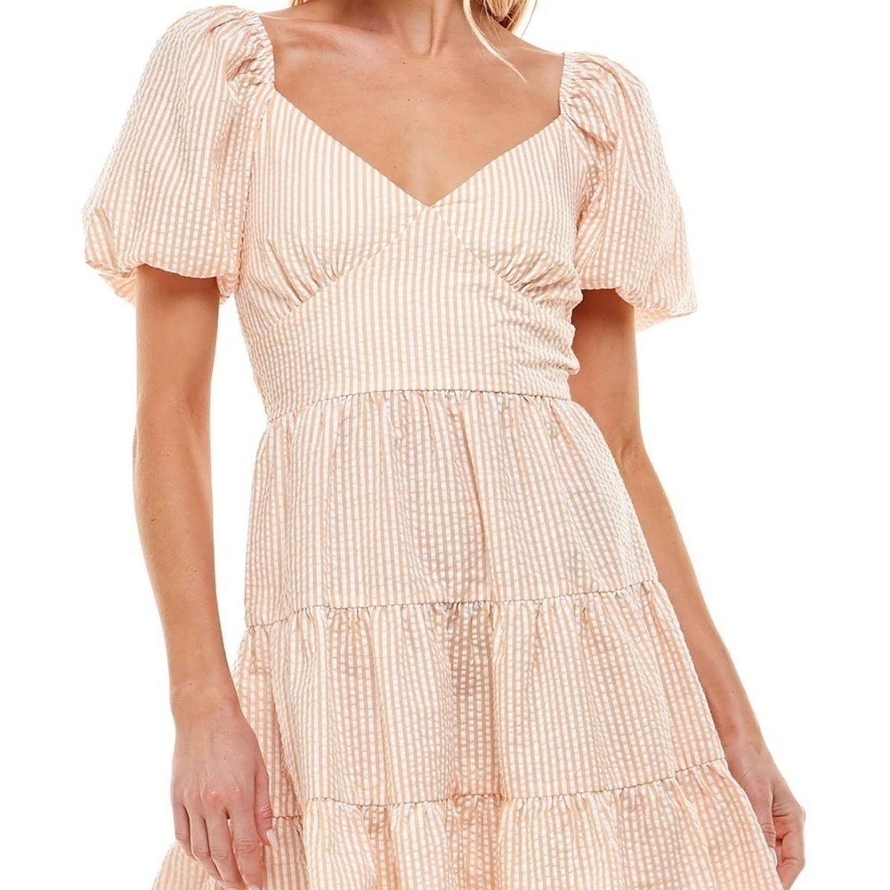 Speechless Juniors Womens Puff Sleeve Short Mini Dress